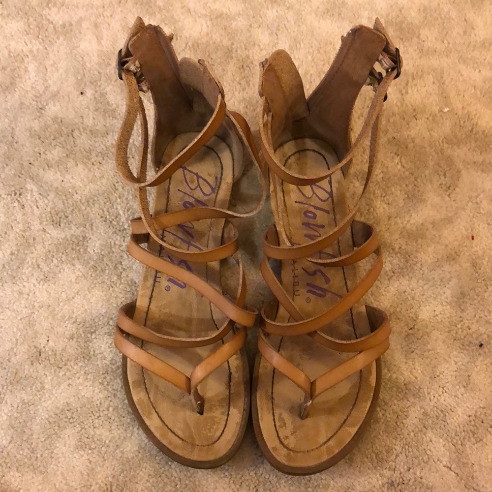 Blowfish leather strappy sandal